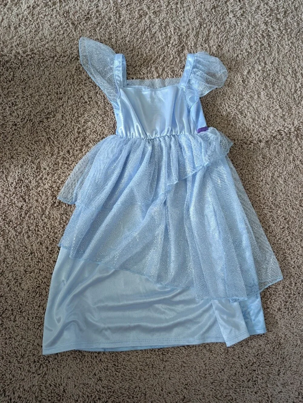 Disney Light Blue and Purple Sparkle Girls' Dress